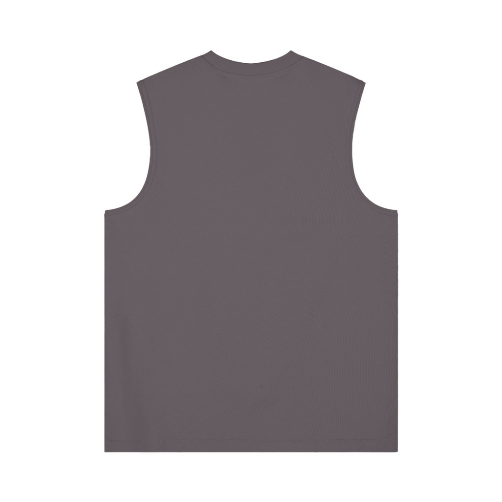 230GSM Women’s Cool-Touch Ice-Feel Solid Color Crew Neck Tank Top Plum