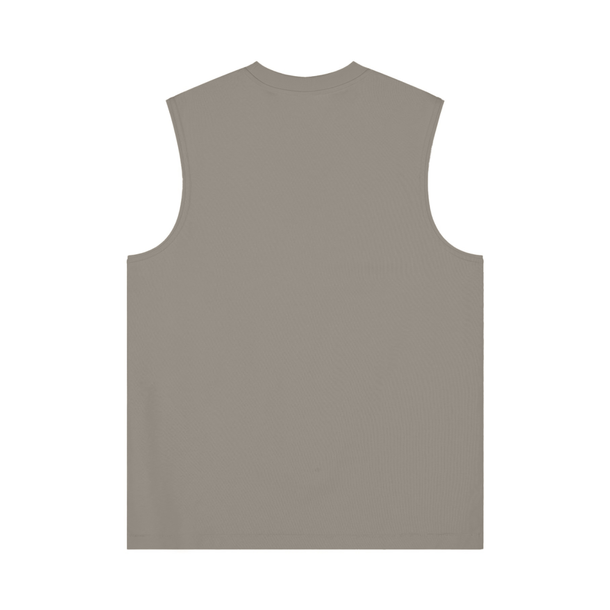 230GSM Women’s Cool-Touch Ice-Feel Solid Color Crew Neck Tank Top Taupe