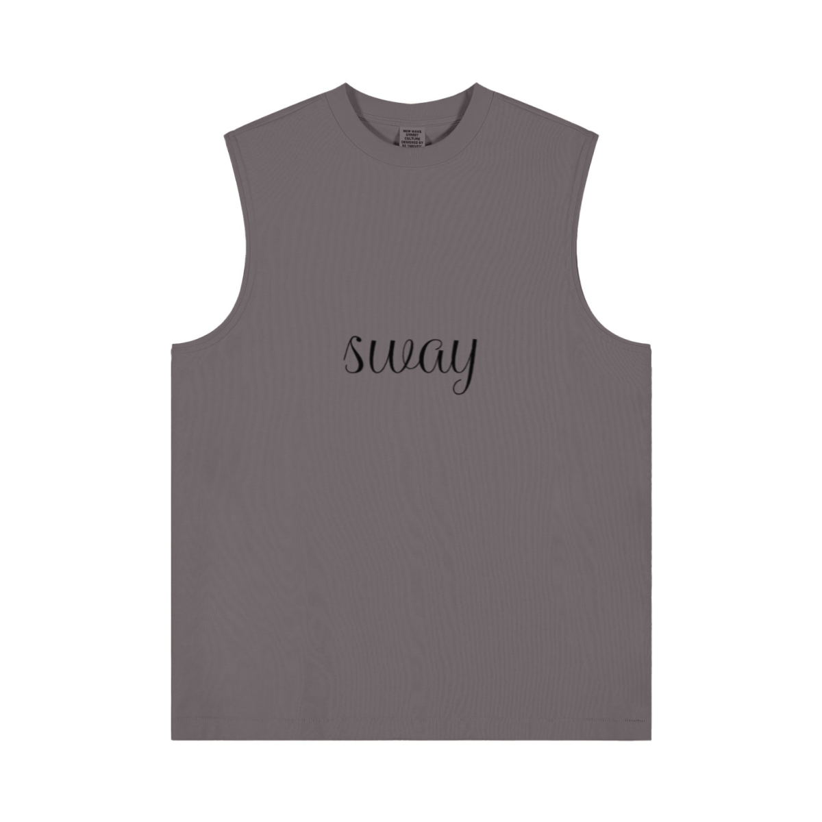 230GSM Women’s Cool-Touch Ice-Feel Solid Color Crew Neck Tank Top Plum