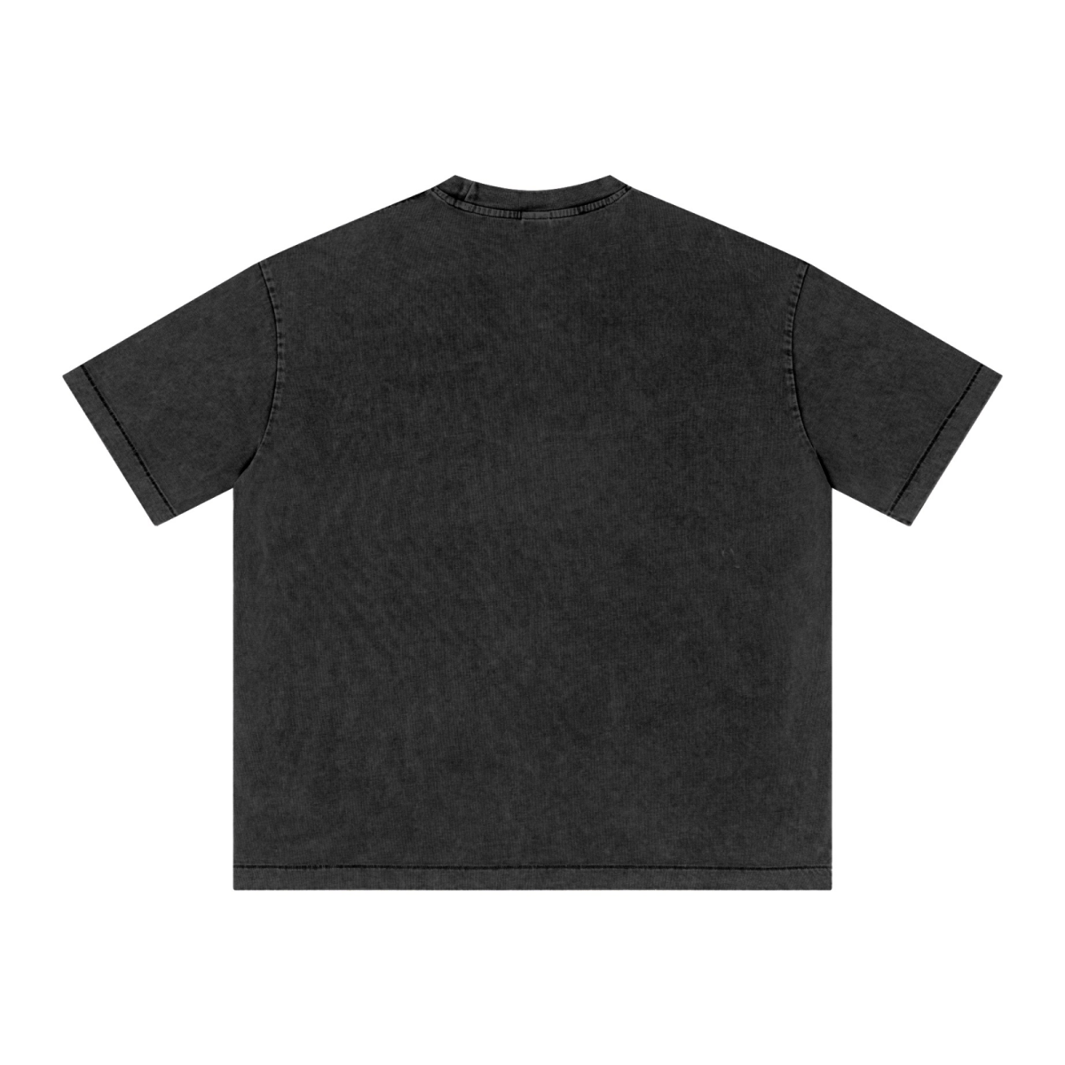 285GSM Unisex Distressed Snow-Wash Batik Plain Fabric T-shirt Snow Wash